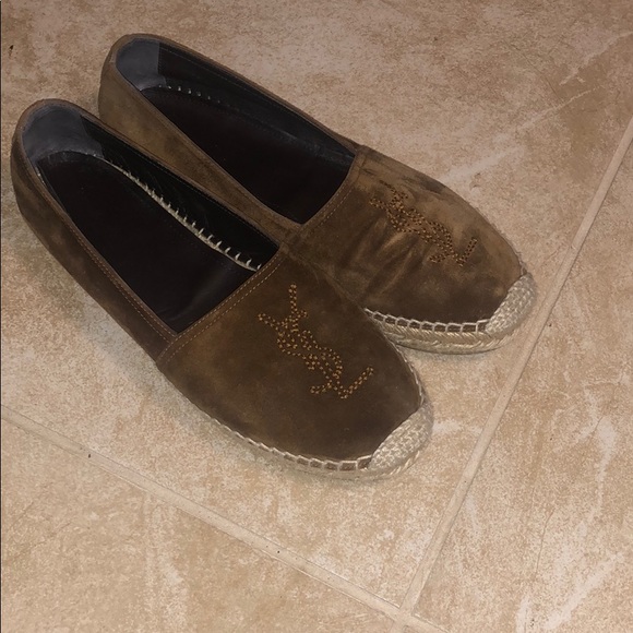 Monogram YSL suede brown - Picture 4 of 8